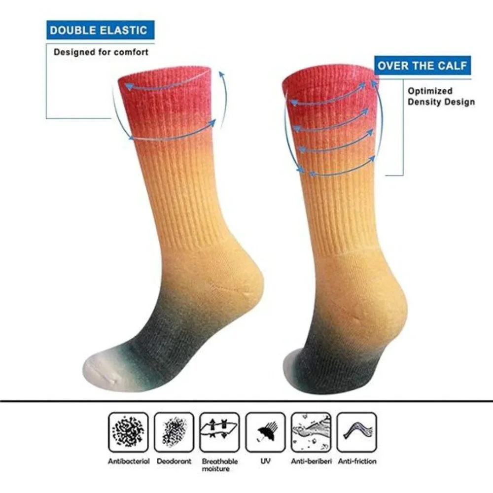 4 Pack Women's Merino Wool Outdoor Hiking Trail Crew Sock